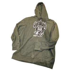 GAS MONKEY GARAGE Sz 2X Full Zip Hoodie Sweatshirt Racing Shop Sweater Jacket